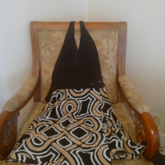 DIANE VON FURSTENBERG Wrap Halter Dress-10 - Picture 1 of 4